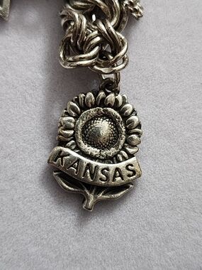 James Avery Silver Kansas Sunflower Charm Retired
